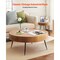 2 Piece Round Coffee Table Set with 1 End Side Table for Living Room